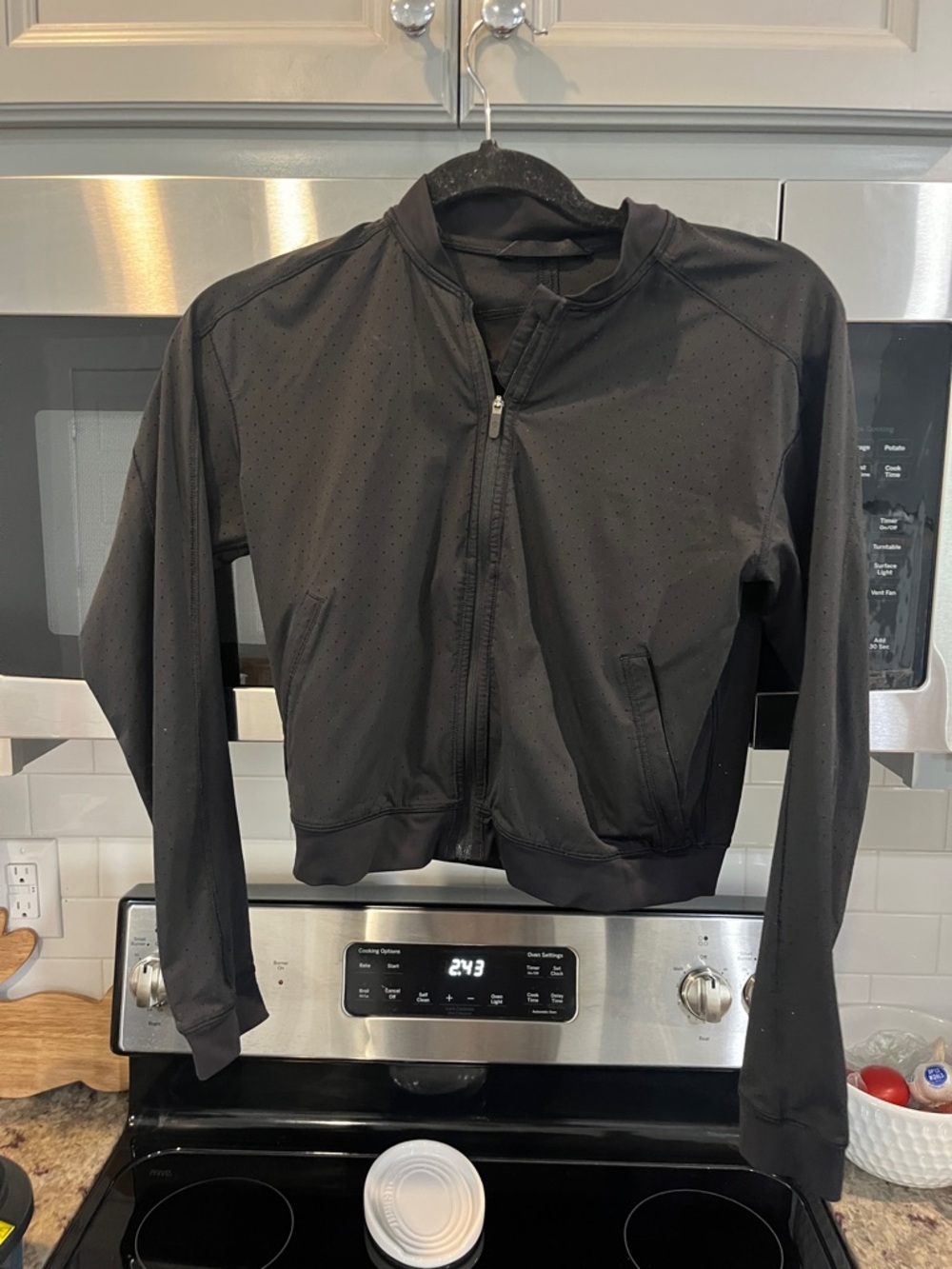 Lululemon Black Lightweight Zip-Front Jacket